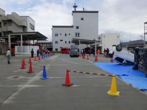 三箇所の事故現場を想定