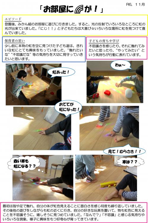 おへやに虹が