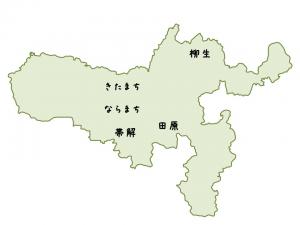 まちかど博物館開館エリア図