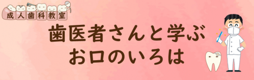成人歯科教室　歯医者さんと学ぶお口のいろは