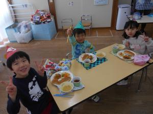 5歳児給食の様子