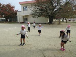4歳児なわとびタイム