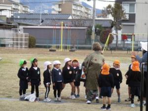 先生を見送る