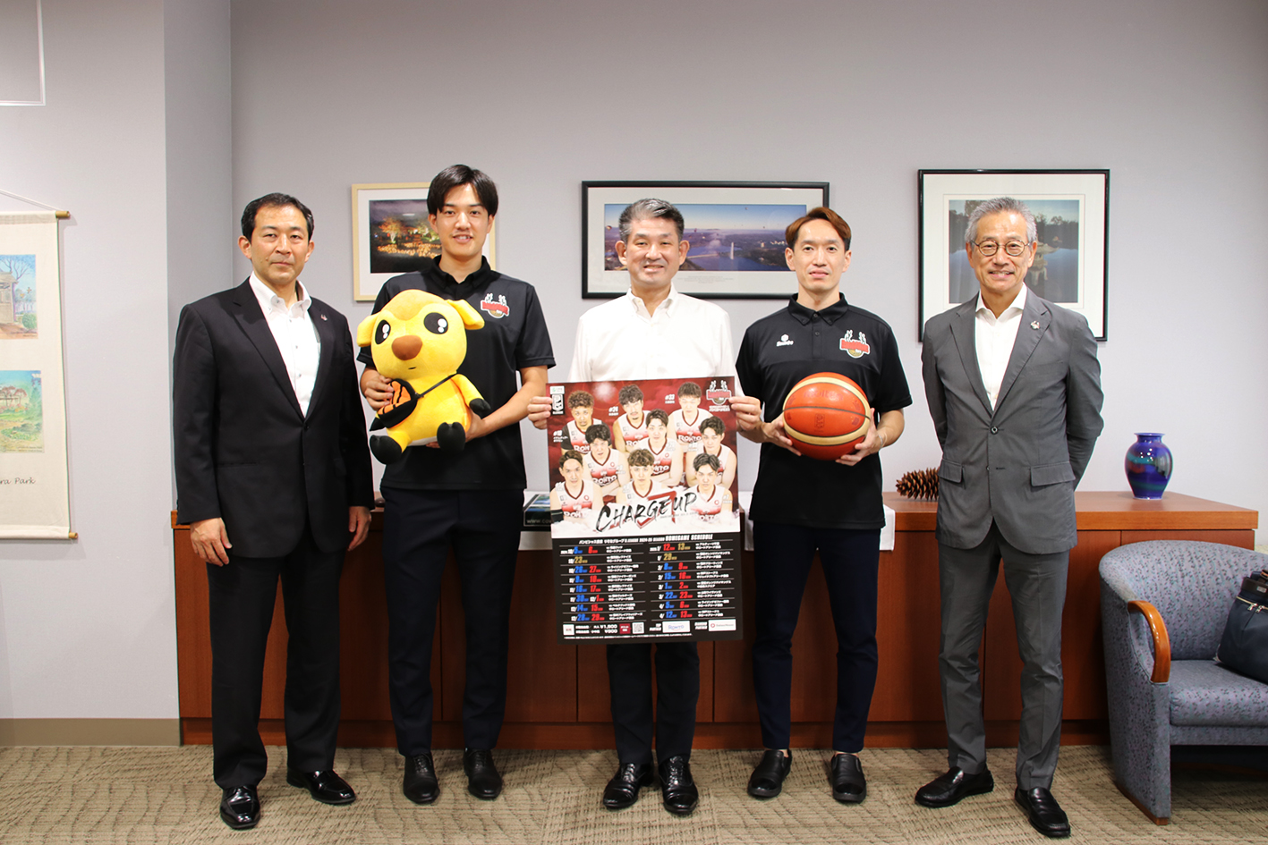 バンビシャス奈良シーズン開始前 表敬訪問