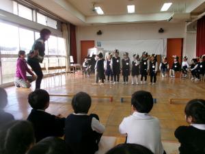 そら組が見に来てくれた