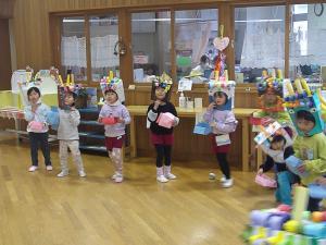 ４歳児豆まきホール