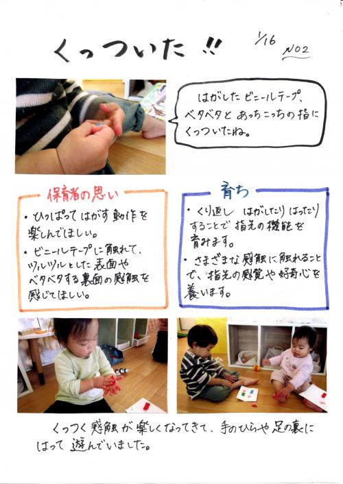 くっついた！！