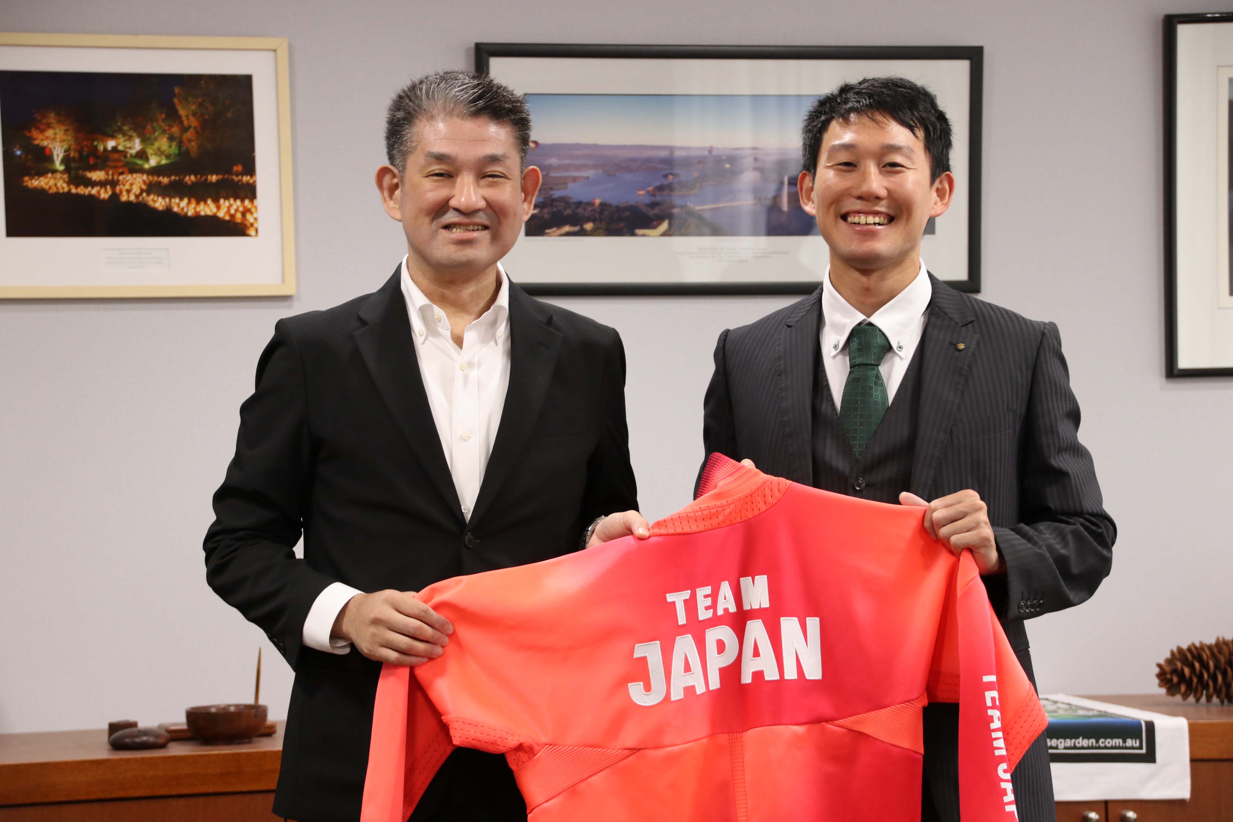 パリ2024オリンピック陸上100m日本代表選手 表敬訪問