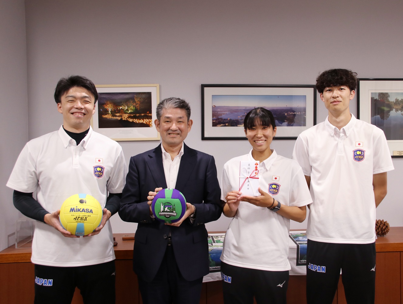 ドッジボール日本代表選手 表敬訪問