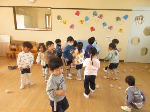 豆まきの練習