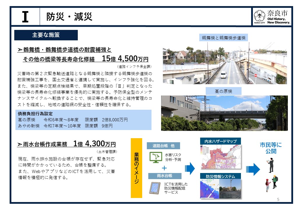 【1.防災・減災】鶴舞橋・鶴舞橋歩道橋の耐震補強とその他の橋梁等長寿命化修繕