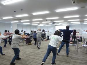 ストレッチの様子
