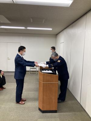 増田晋哉さんへの表彰