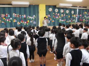 始業式　園長先生の話