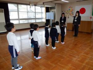 佐保幼稚園　第一学期着任式・始業式