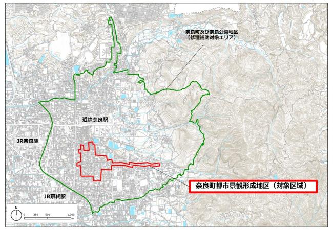 都市景観形成地区の図