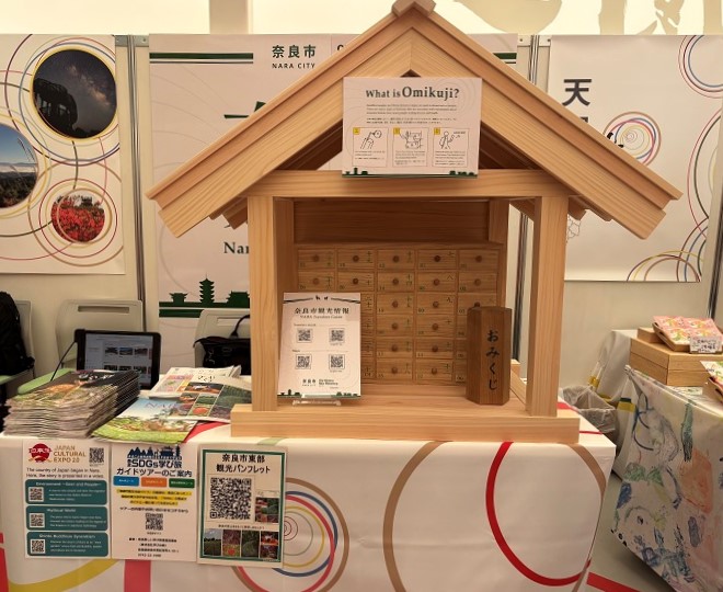 奈良たびみくじの実際の設置している写真