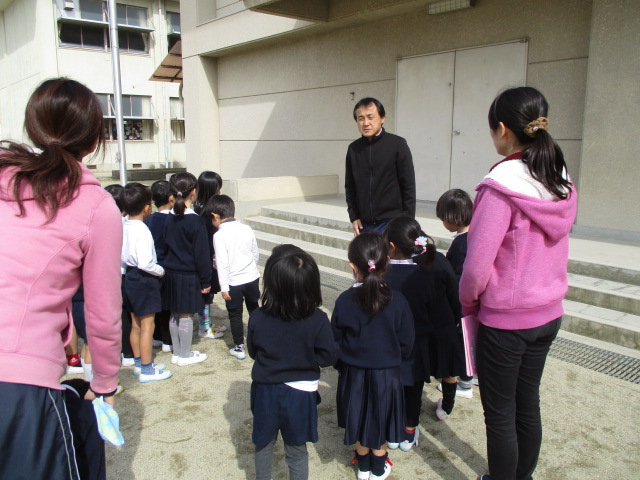 小学校へ避難