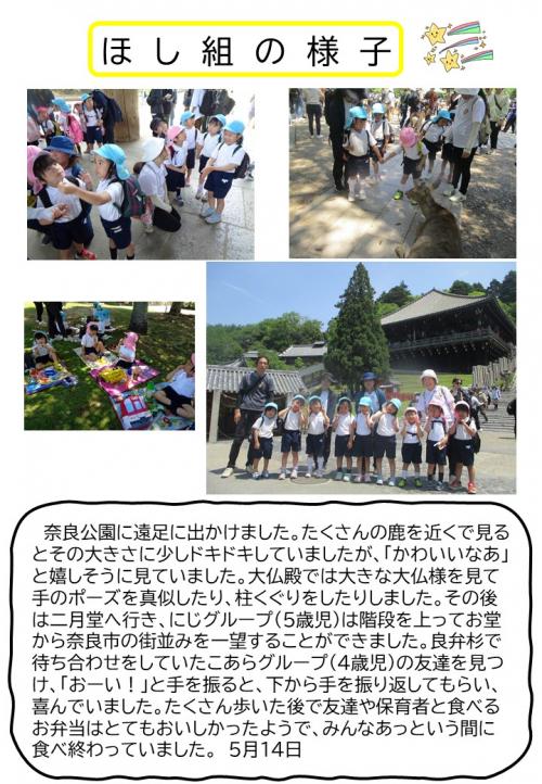 ほし組の様子