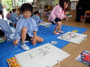 佐保幼　消防署絵画2