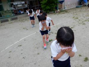 佐保幼　避難訓練　火災