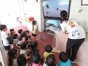 テレビに映ったよ