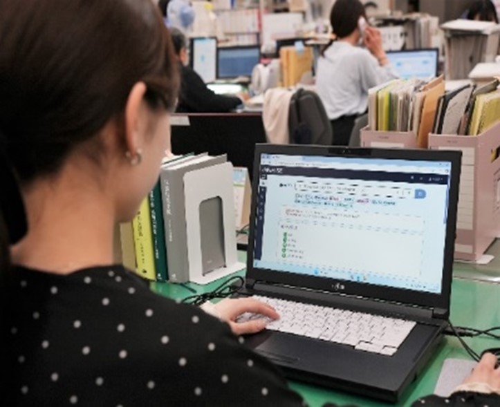 AIを活用する様子