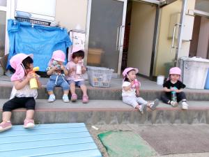 仲良くお茶タイム