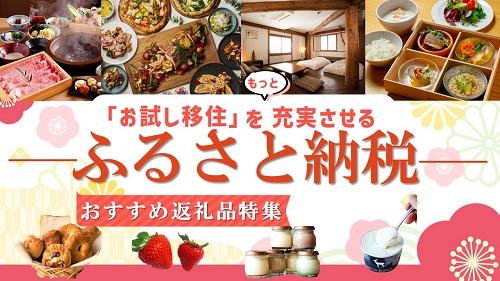 お試し移住に「ふるさと納税」をプラスワン