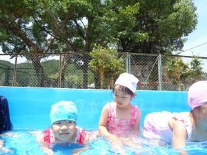 水に顔浸けも挑戦