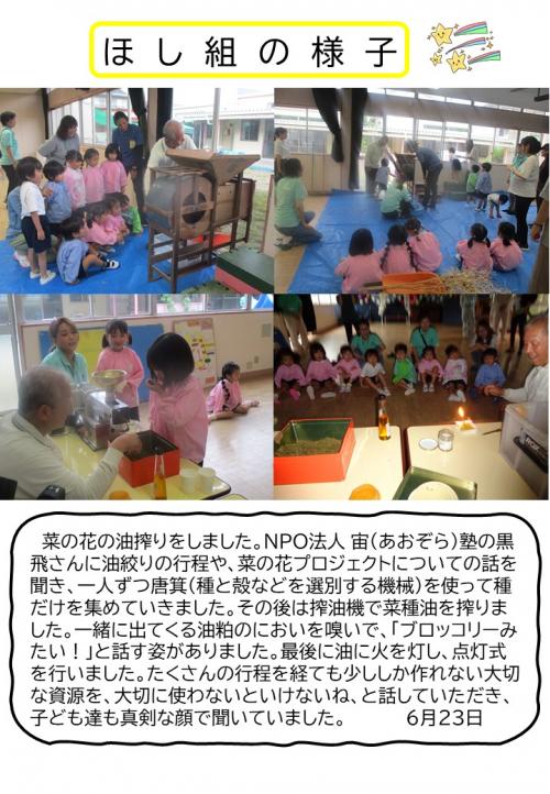 ほし組の様子