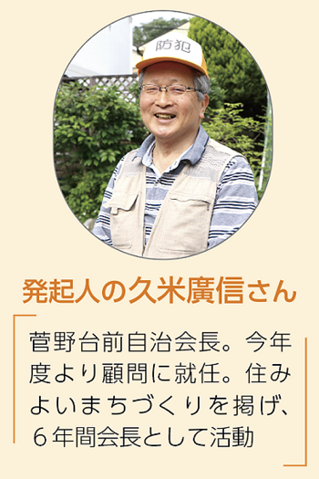 発起人の久米廣信さん