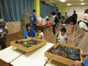 コリントゲームを楽しむ子ども達