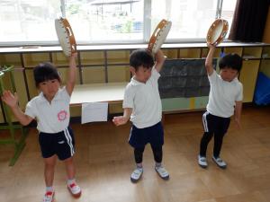 佐保幼　7月楽器遊び