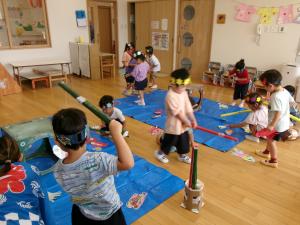 3歳　魚釣り
