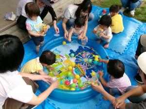 1歳児クラス　水遊び