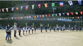 学校と地域の合同大運動会の様子