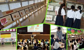5校園巡回原画展の様子