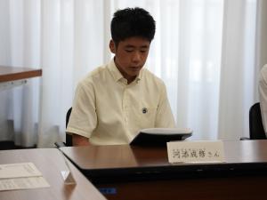 出発式　決意表明
