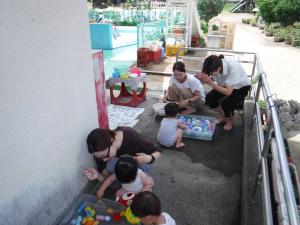 水遊び