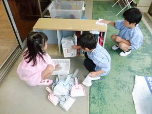 佐保幼　一学期大掃除3