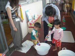 水遊び②