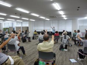 脳トレする様子