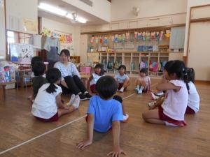 5歳夏の思い出を話しています