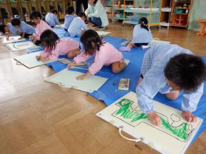 佐保幼　夏休みの経験画2