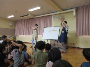 クイズをしています