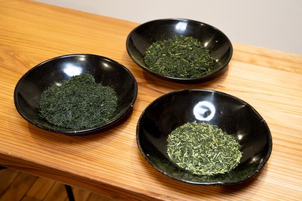 煎茶三種類の写真