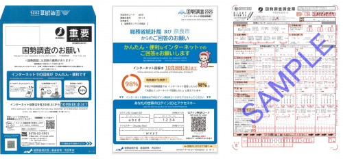 9月下旬に配布した調査書類