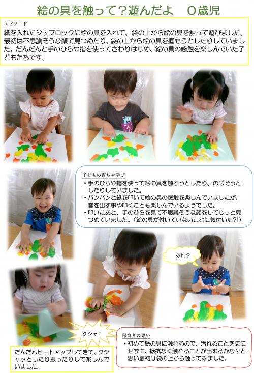 絵の具遊び