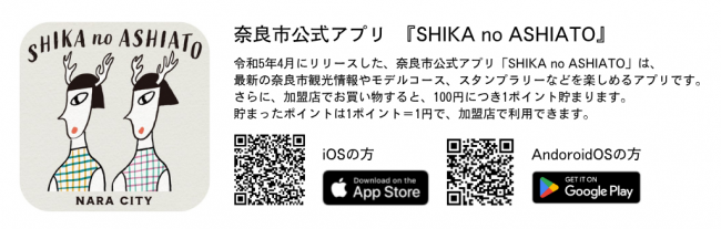 しかのあしあと アプリの説明